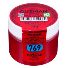 Краситель пищевой сухой водорастворимый GUZMAN "Красный вишнёвый 769" 10 г 769